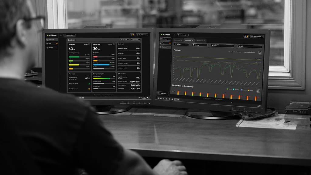 UgoPilot battery and energy management platform fleet status reporting