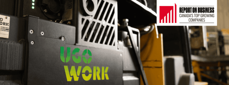 UgoWork product and logo of Report on business Canada's top growing companies
