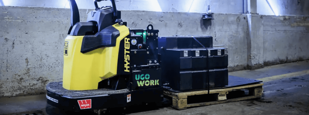 Chariot élévateur Hyster Yale avec une batterie UgoWork