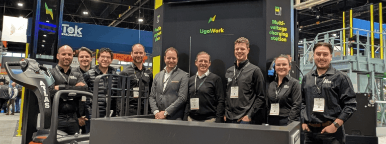 UgoWork's team at ProMat with Jean Lavigueur