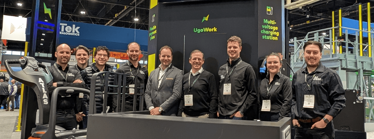 UgoWork's team at ProMat with Jean Lavigueur